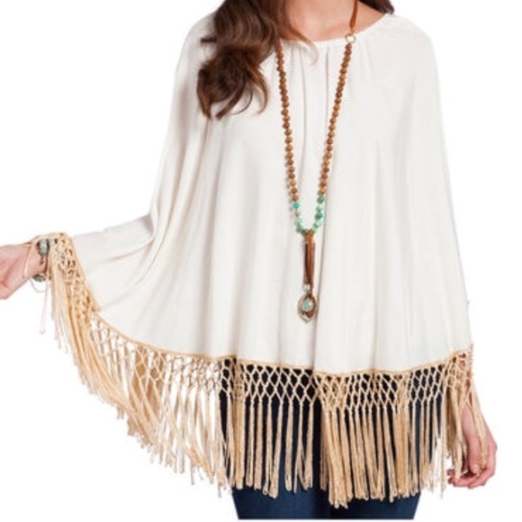 Rancho Estancia Other - Fringe Ivory Poncho